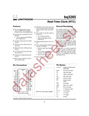 BQ3285P-SB2 datasheet  